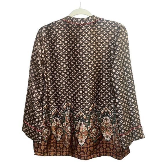 ✨ZARA PRINTED SZ MEDIUM SHIRT WITH PIPING✨ - Picture 6 of 7